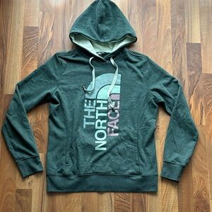 The North Face Woman’s Size M Forest Green Graphic Pullover Hoodie